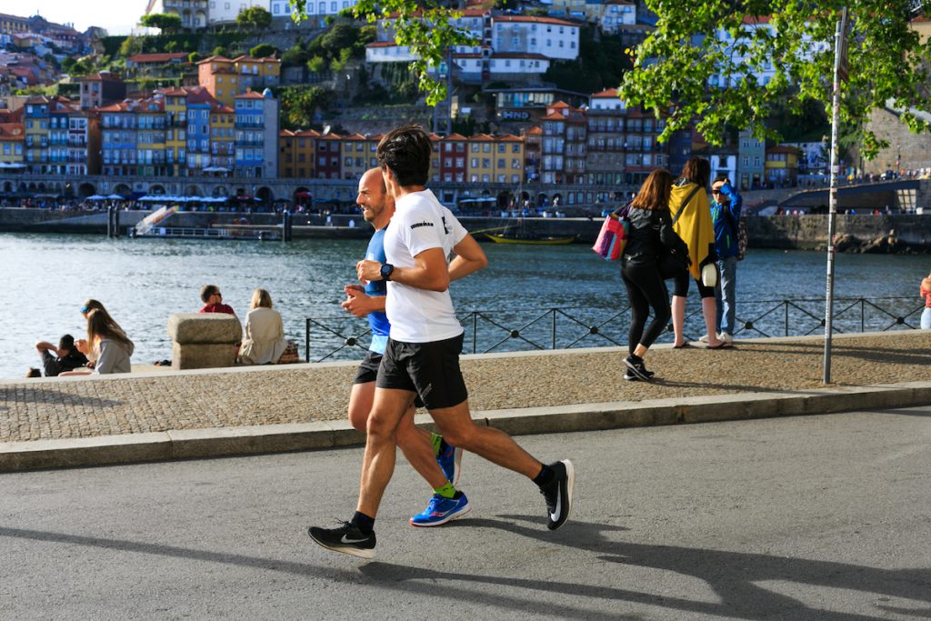 Trail running training in the city