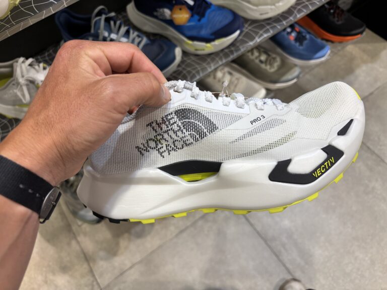 high stack, carbon plated trail running shoe